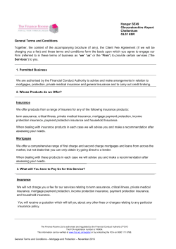 the Client Fee Agreement (if we will be charging you a fee)