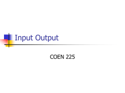 Input Output - cse.scu.edu