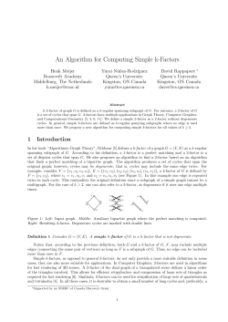 An Algorithm for Computing Simple k-Factors