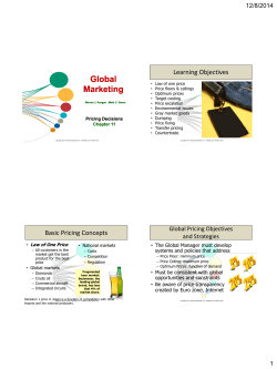 Global Marketing Global Marketing Global Marketing