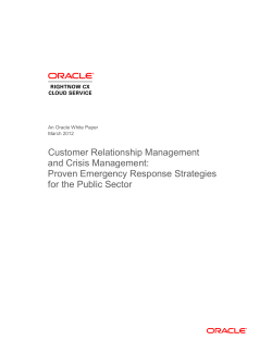 CRM and Crisis Management: Proven Emergency Response
