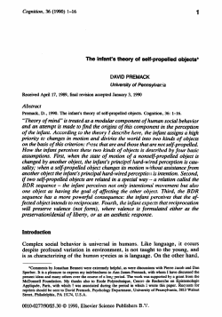 Cognition, 36 (1990) I-16 Yniversity of Pennsylvar: Abstract &ldquo;Theory