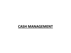 Optimum Cash Balance