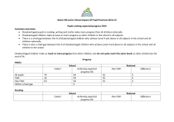 Stoke Hill Junior School Impact Of Pupil Premium 2014