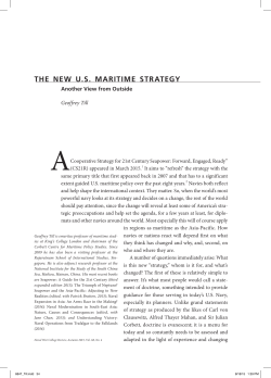 the new us maritime strategy