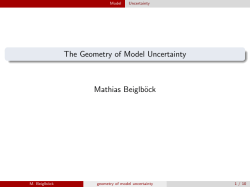 geometry of model uncertainty