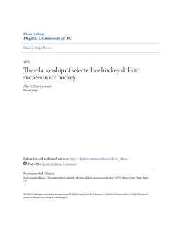 The relationship of selected ice hockey skills to success in ice hockey