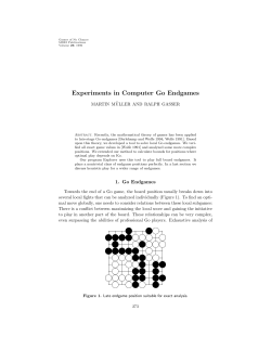 Experiments in Computer Go Endgames - Library