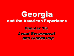 Georgia and the American Experience