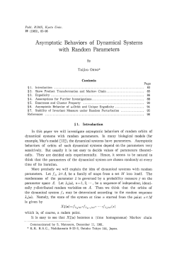 Asymptotic Behaviors of Dynamical Systems with Random Parameters
