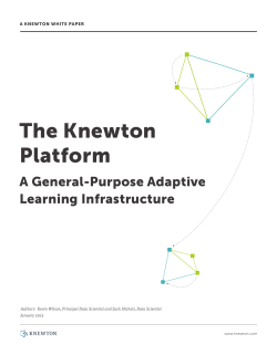 The Knewton Platform