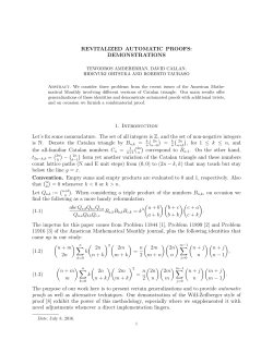 REVITALIZED AUTOMATIC PROOFS