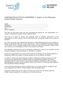 CONFIDENTIALITY/ETHICS AGREEMENT in