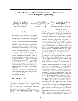 Estimating Tree-Structured Covariance Matrices via Mixed