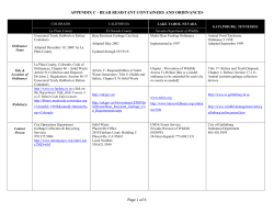 bear resistant containers and ordinances