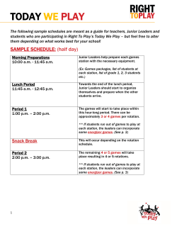 today we play - Right To Play