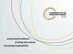 sustaining foundations creating alternatives increasing employability