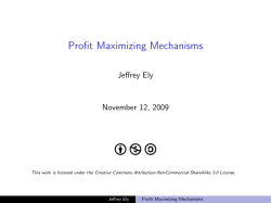 Profit Maximizing Mechanisms