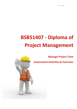Manage Project Time - Assessment Activities