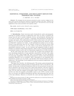 EXISTENCE, UNIQUENESS, AND REGULARITY RESULTS FOR