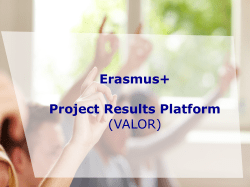 Erasmus+ Project Results Platform
