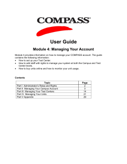 Managing Your Account - Module 4