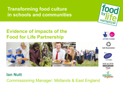 Attainment levels in Food for Life Partnership schools increased at a