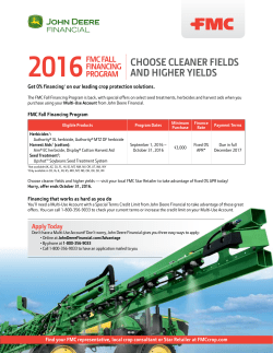 CHOOSE CLEANER FIELDS AND HIGHER YIELDS