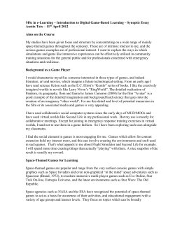 Space Themed Games for Learning