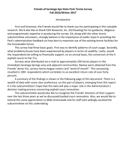 SPA Park Survey Summary - Friends of Saratoga Spa State Park