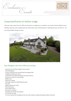 Ashton Lodge Country House