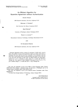 An Efficient Algorithm for Byzantine Agreement without Authentication