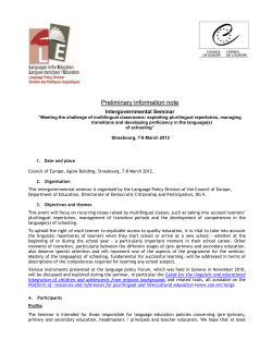 Conference : Languages, Diversity, Citizenship