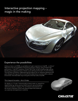 Interactive projection mapping &ndash; magic in the making