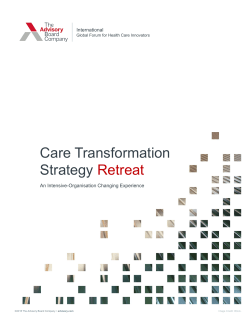 Care Transformation Strategy Retreat