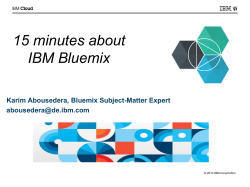 Bluemix - Mobility Builders