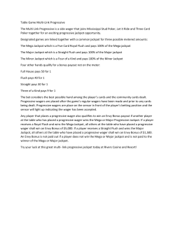 Table Game Multi-Link Progressive The Multi Link Progressive is a