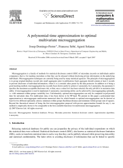A polynomial-time approximation to optimal multivariate