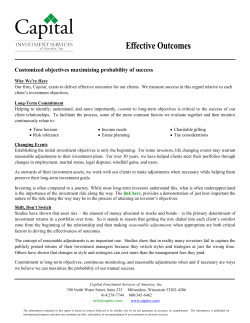 Customized objectives maximizing probability of success
