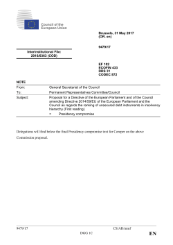 Directive - European Council