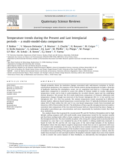Temperature trends during the Present and Last Interglacial periods