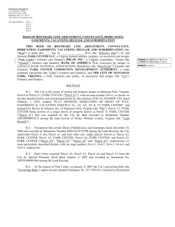 deed of boundary line adjustment, conveyance, dedication