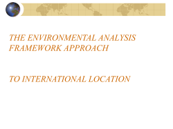 CHOICE OF INTERNATIONAL ENTRY MODE