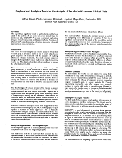 Graphical and Analytical Tools for the Analysis of Two-Period