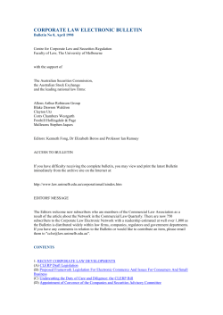 corporate law electronic bulletin