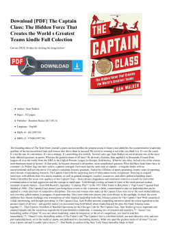 The Captain Class: The Hidden