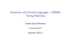 Automata and Formal Languages