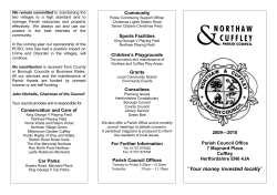 It is the intention of your Parish Council to continue improving all