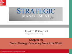 Chapter 10 Global Strategy