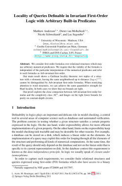 Locality of Queries Definable in Invariant First